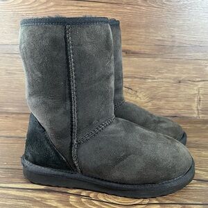 UGG Classic Short ii Brown Suede Winter Boots Women’s Size 6 Shoes